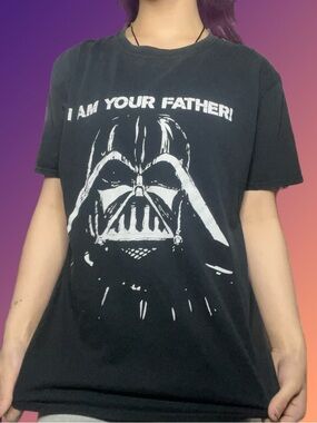 Star Wars Black & White 'I Am Your Father' Darth Vader Tee